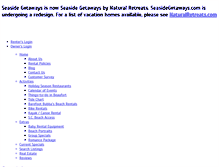 Tablet Screenshot of new.seasidegetaways.com